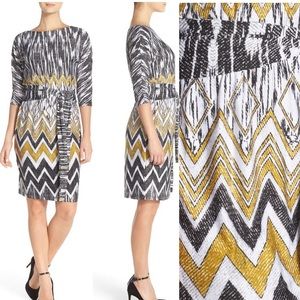 Ellen Tracy Belted Shift Dress Size 8